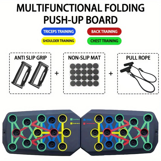 Push Up Board Set Portable Foldable Fitness Equipment Chest
