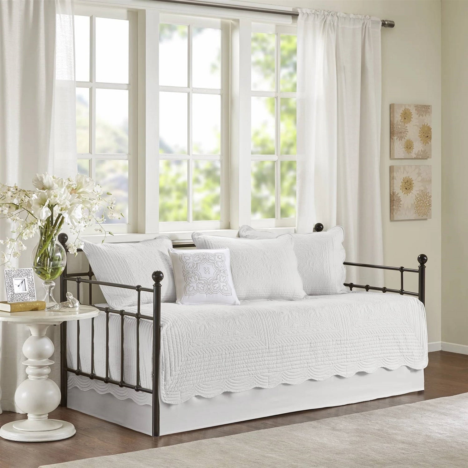 Scalloped Edge Daybed Cover Set Deluxe | HomePacific