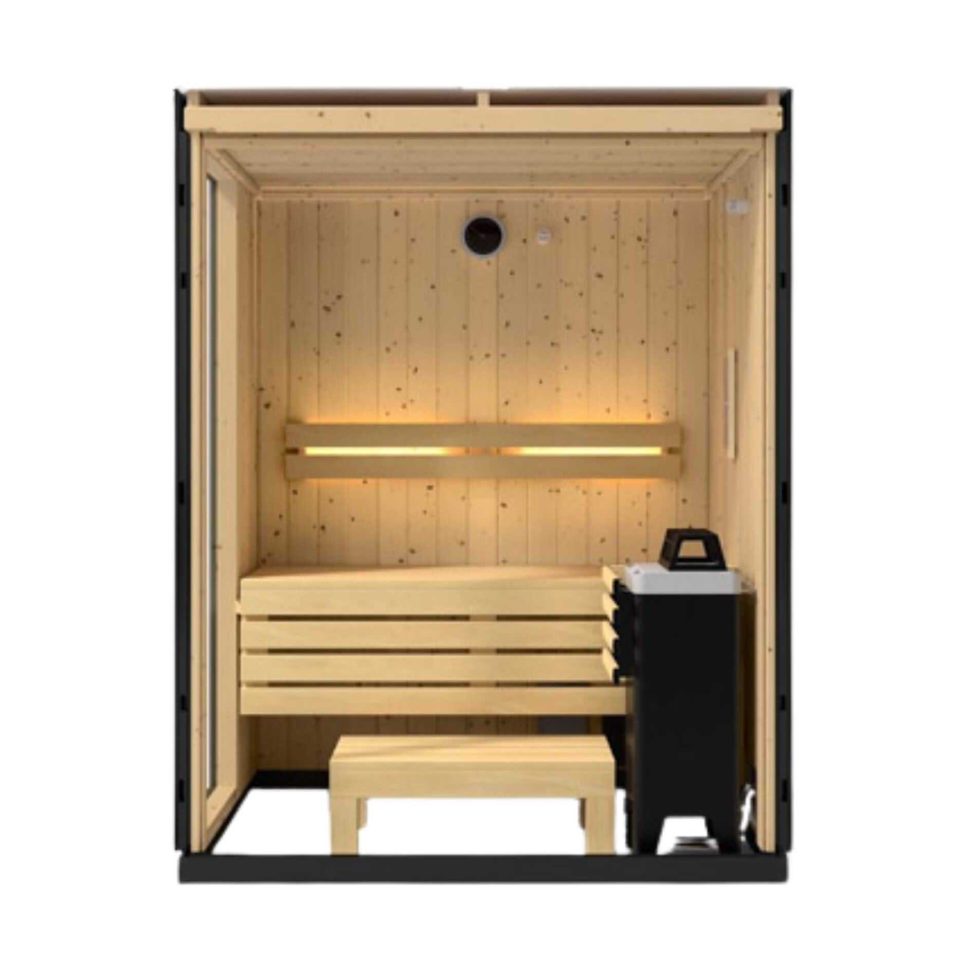 Scandinavian Spruce Indoor Sauna Alcove Kit | SAKSBY WHOLESALE