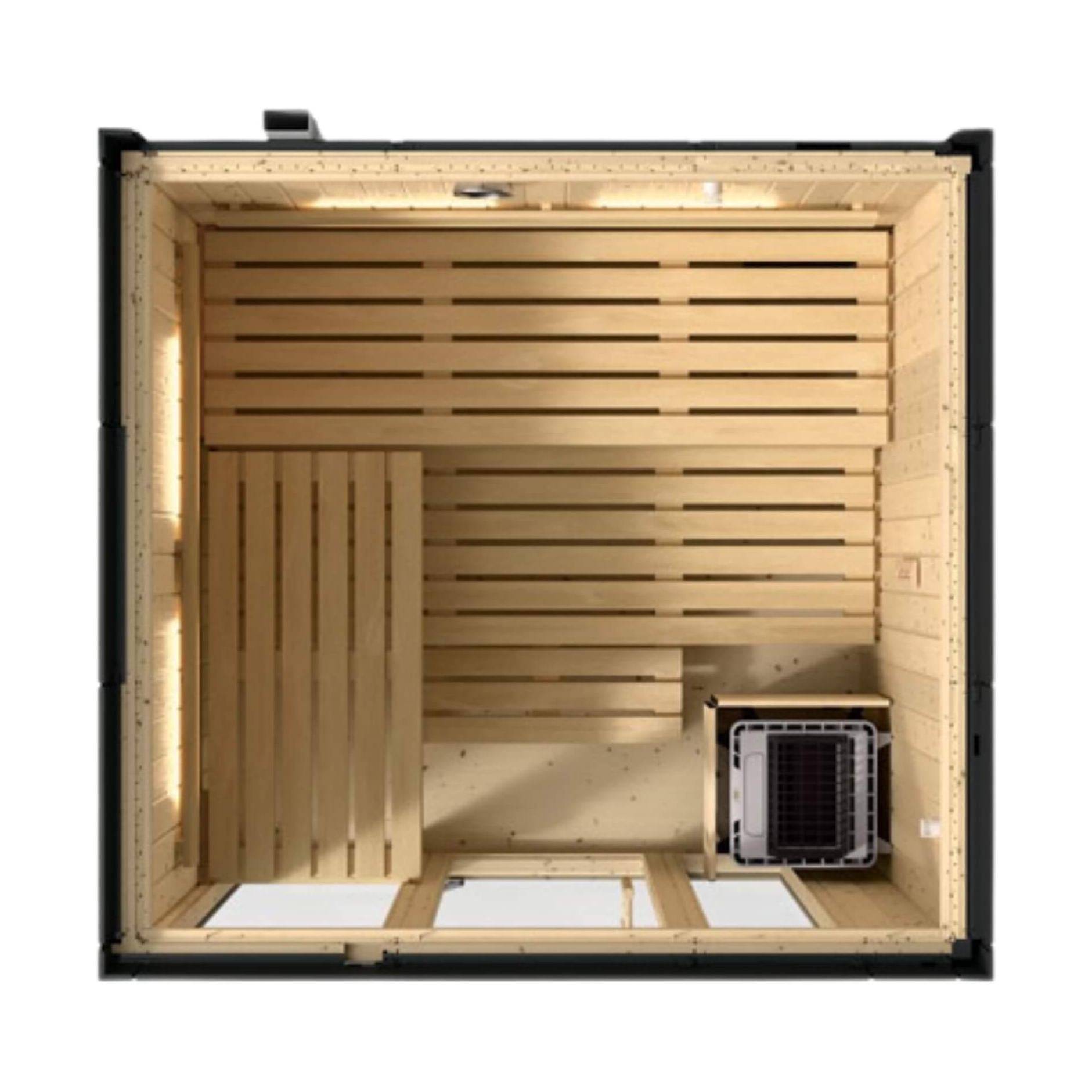 Scandinavian Spruce Indoor Sauna Alcove Kit | SAKSBY WHOLESALE