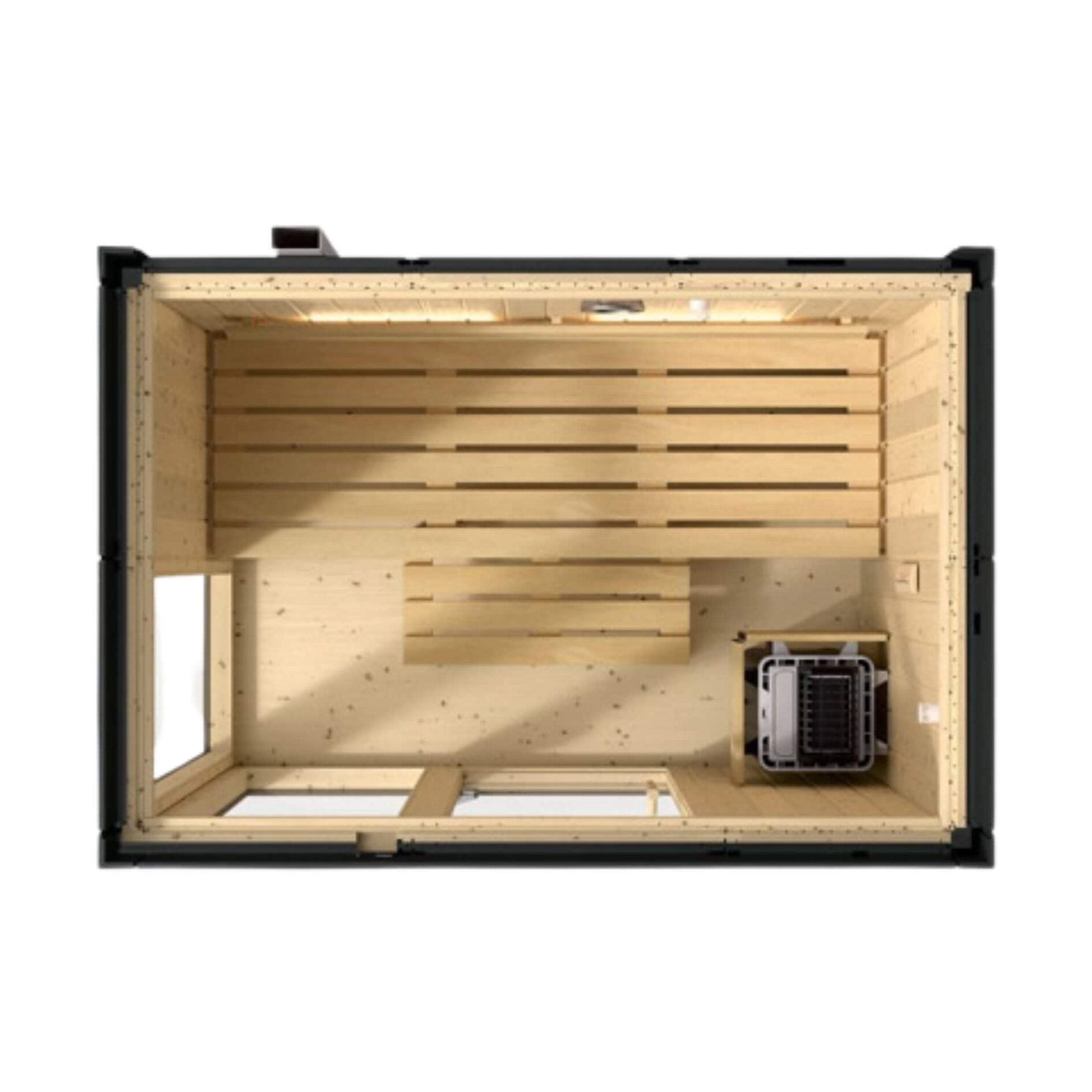 Scandinavian Spruce Indoor Sauna Alcove Kit | SAKSBY WHOLESALE