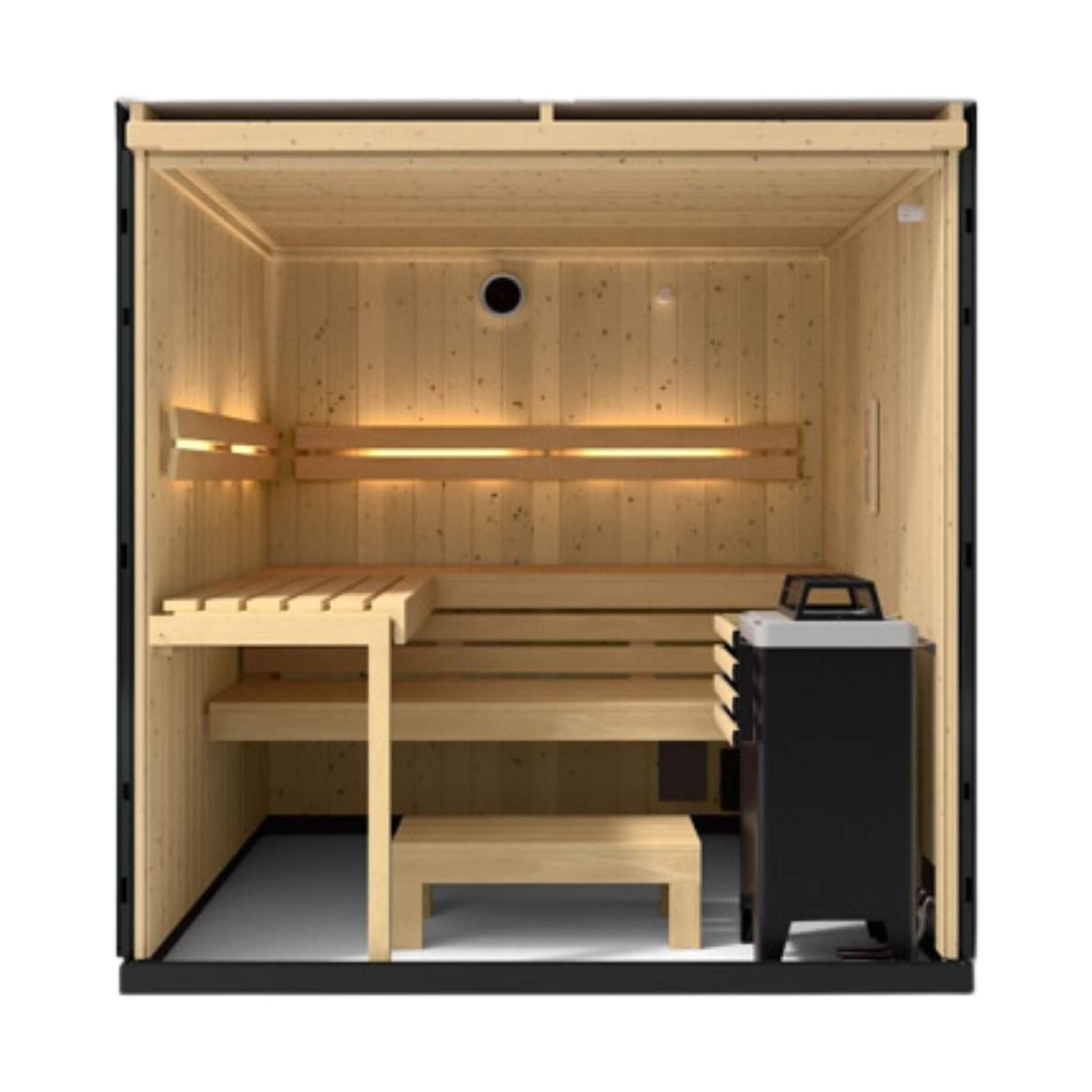 Scandinavian Spruce Indoor Sauna Alcove Kit | SAKSBY WHOLESALE