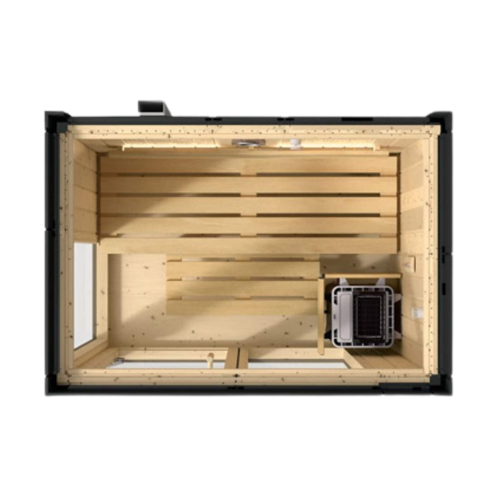 Scandinavian Spruce Indoor Sauna Alcove Kit | SAKSBY WHOLESALE