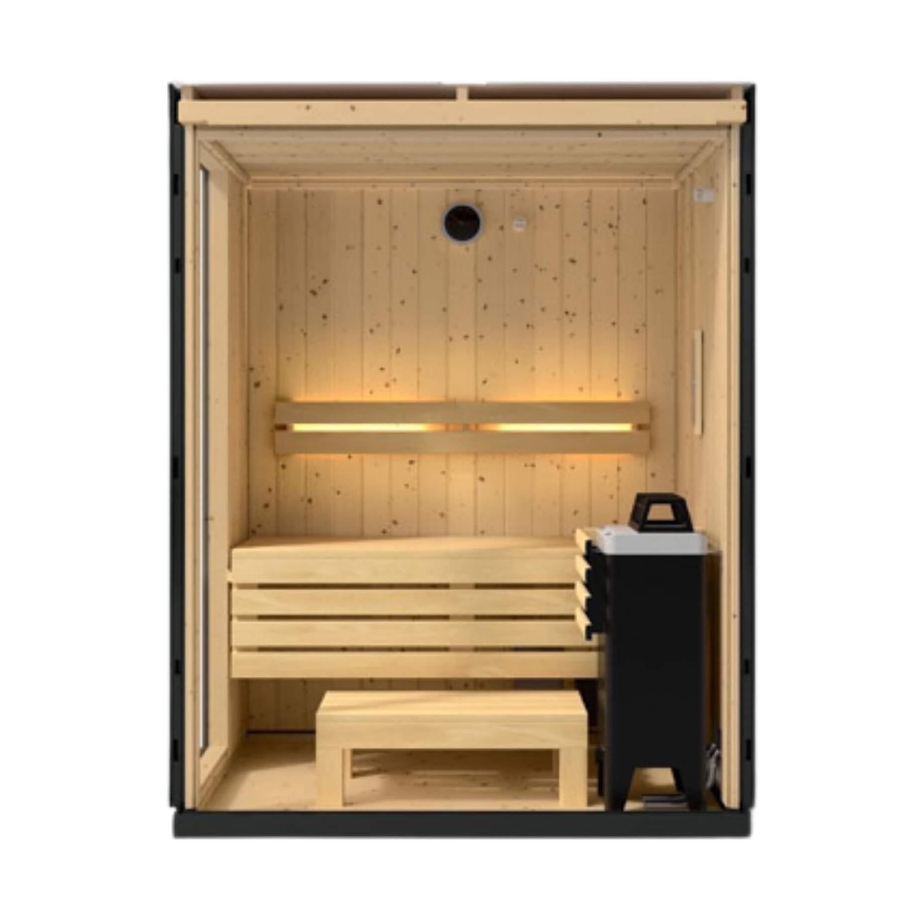 Scandinavian Spruce Indoor Sauna Alcove Kit | SAKSBY WHOLESALE