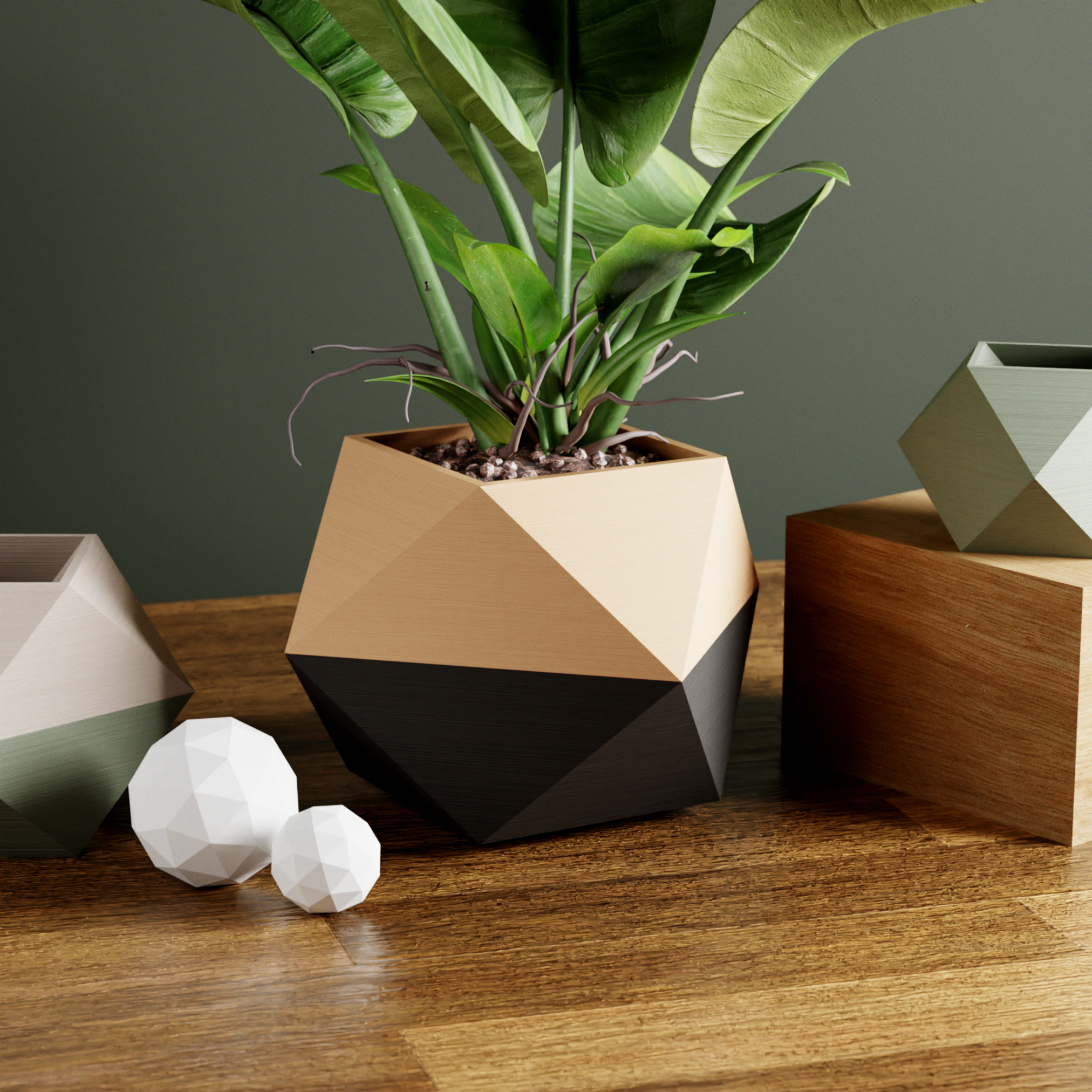 Sculpted Modern Planter Large | Modernized Pottery