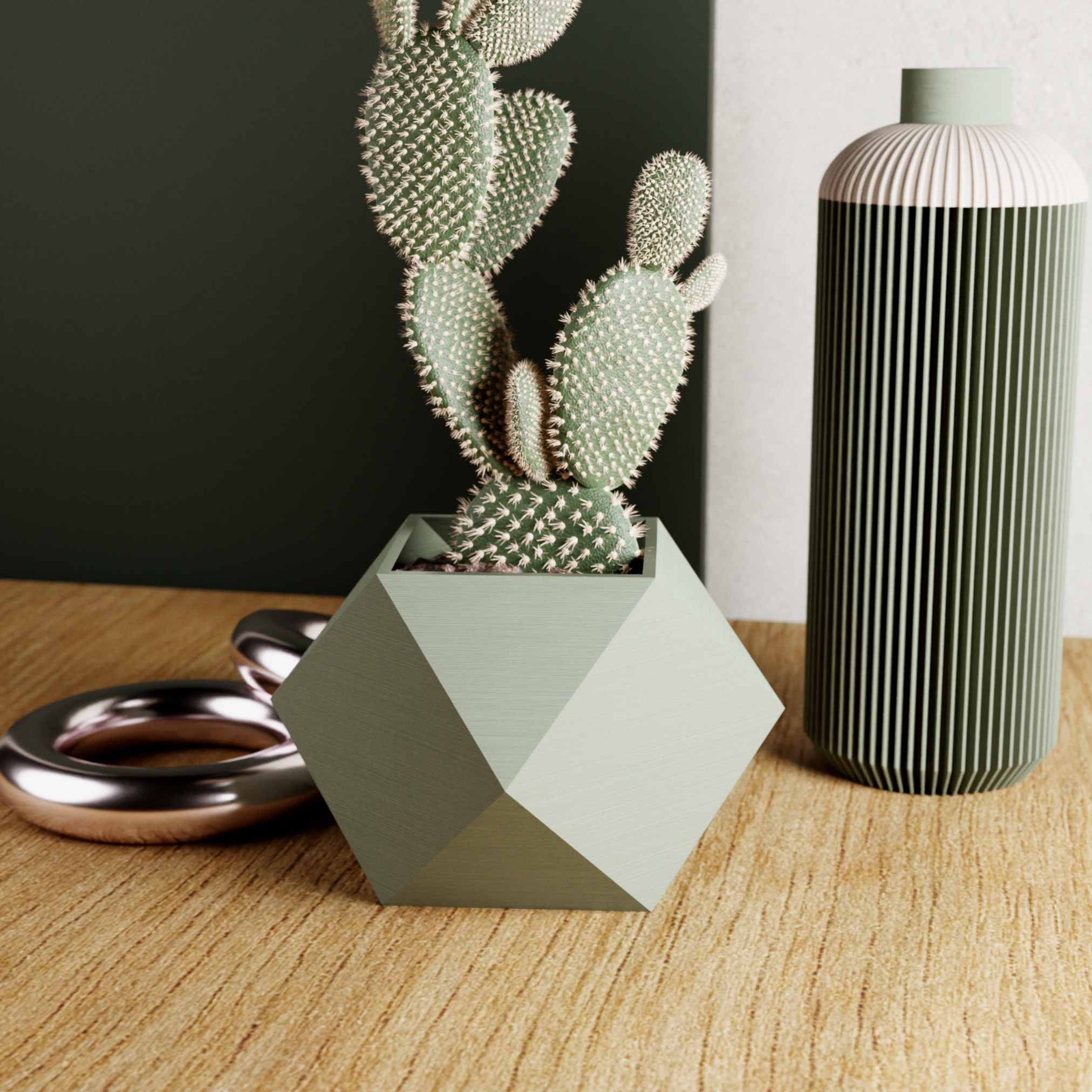 Sculpted Modern Planter Large | Modernized Pottery