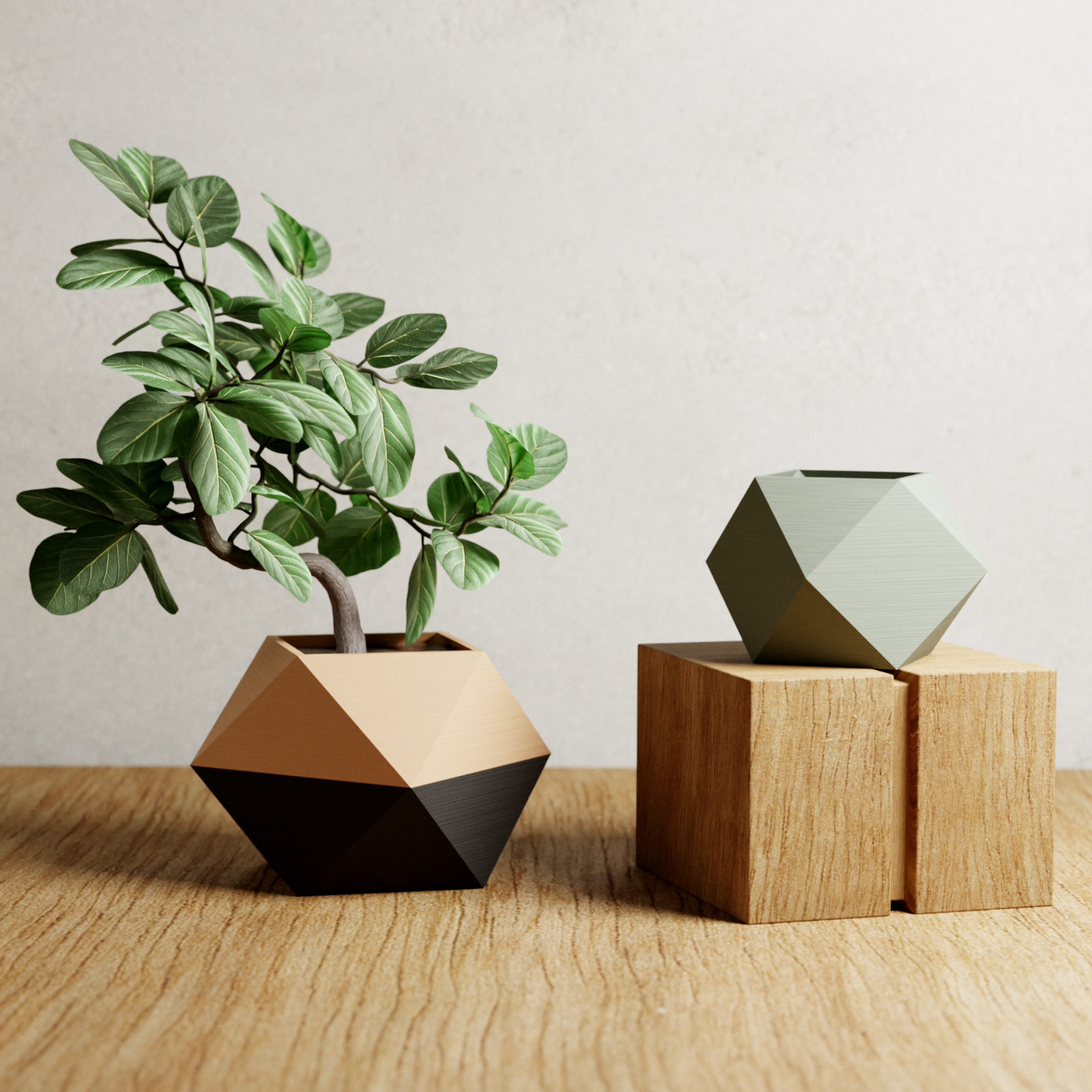 Sculpted Modern Planter Large | Modernized Pottery