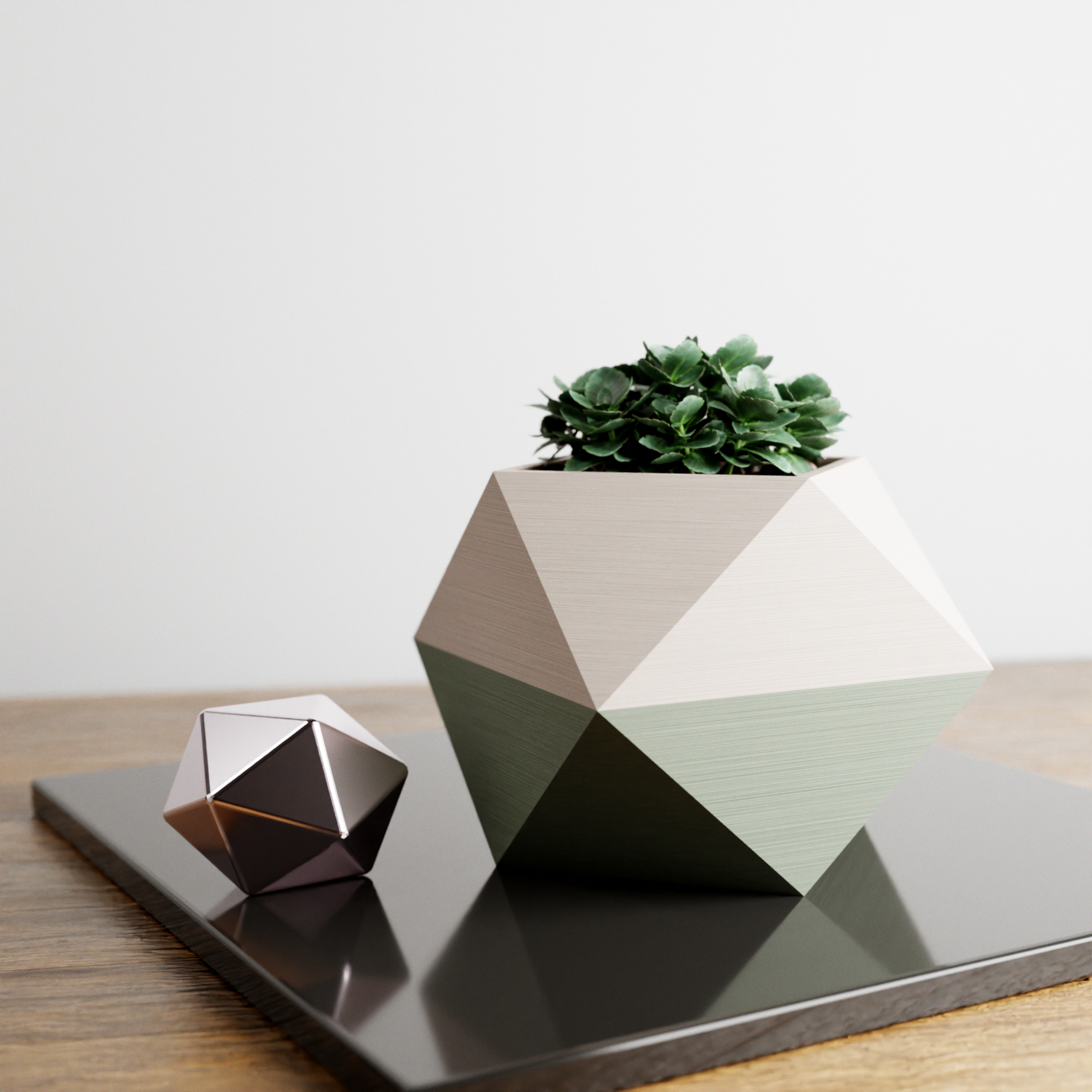 Sculpted Modern Planter Large | Modernized Pottery