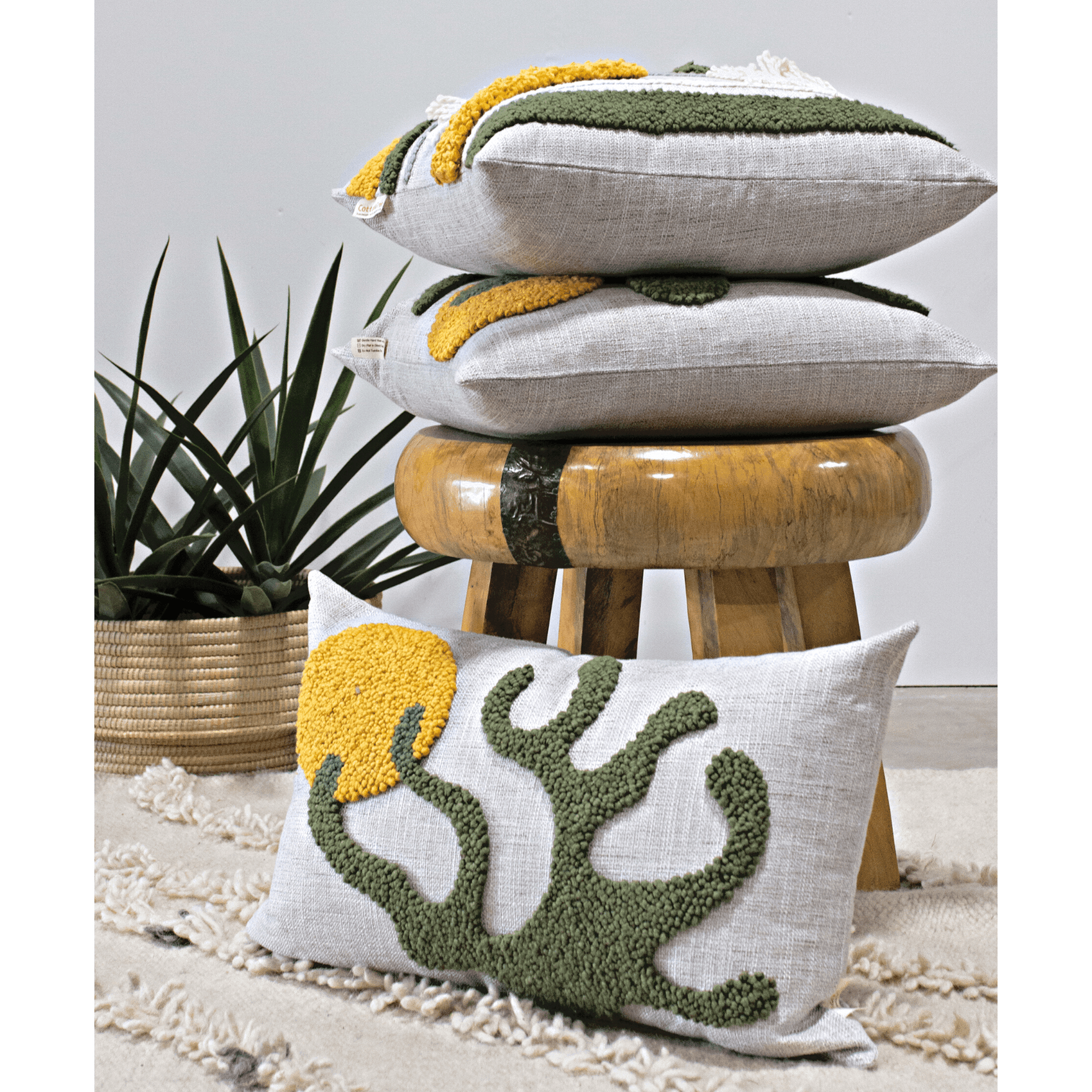 Sea Kelp Throw Pillow