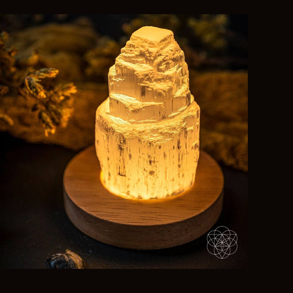 Selenite Elegant Bright Cleansing Lamp | Conscious Items