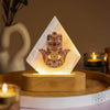 Selenite Mood Lamp With Wooden Base | Conscious Items