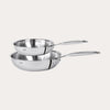 Set of 2 deep frying pans by CRISTEL USA