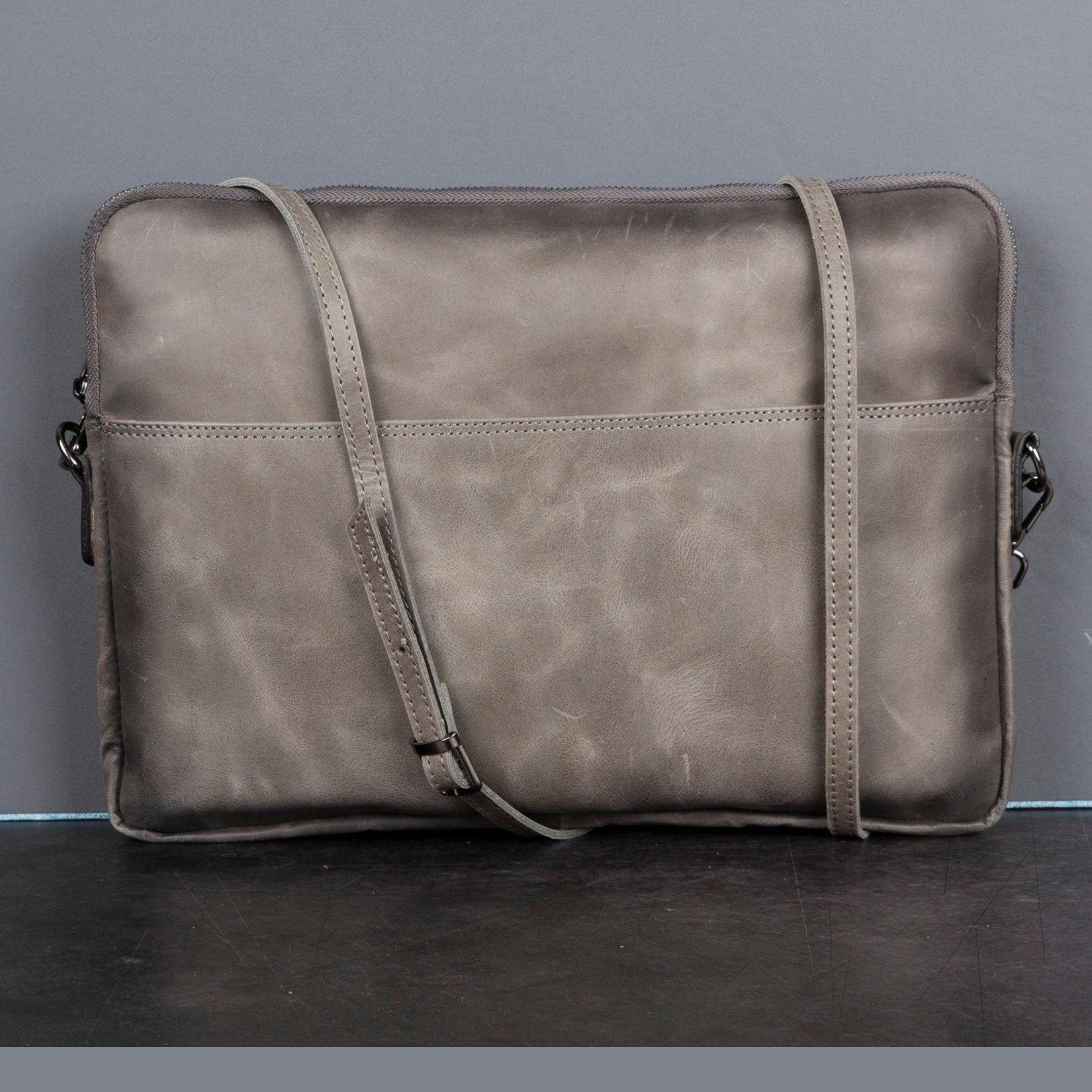 Seward Leather Laptop Bag with Shoulder Strap - MacBook Sleeve 14" & 16"