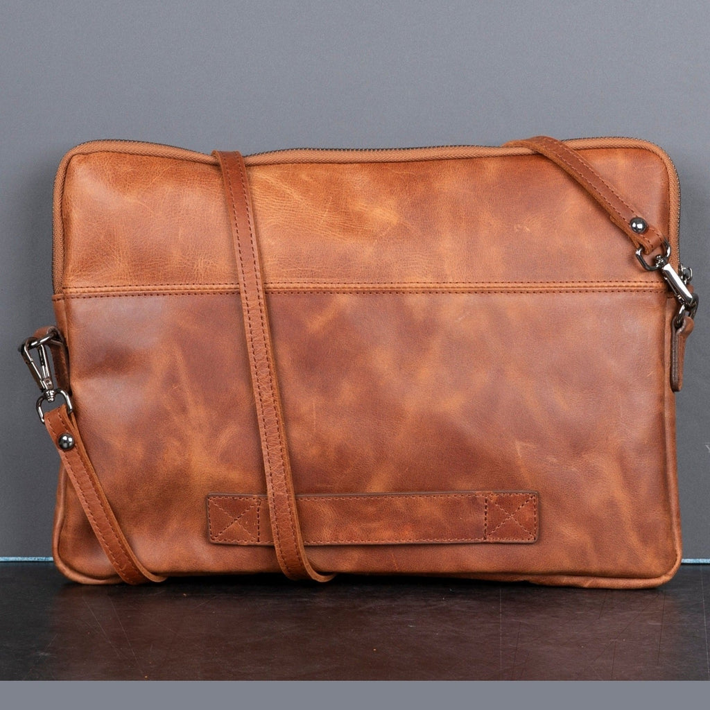 Seward Leather Laptop Bag with Shoulder Strap - MacBook Sleeve 14" & 16"