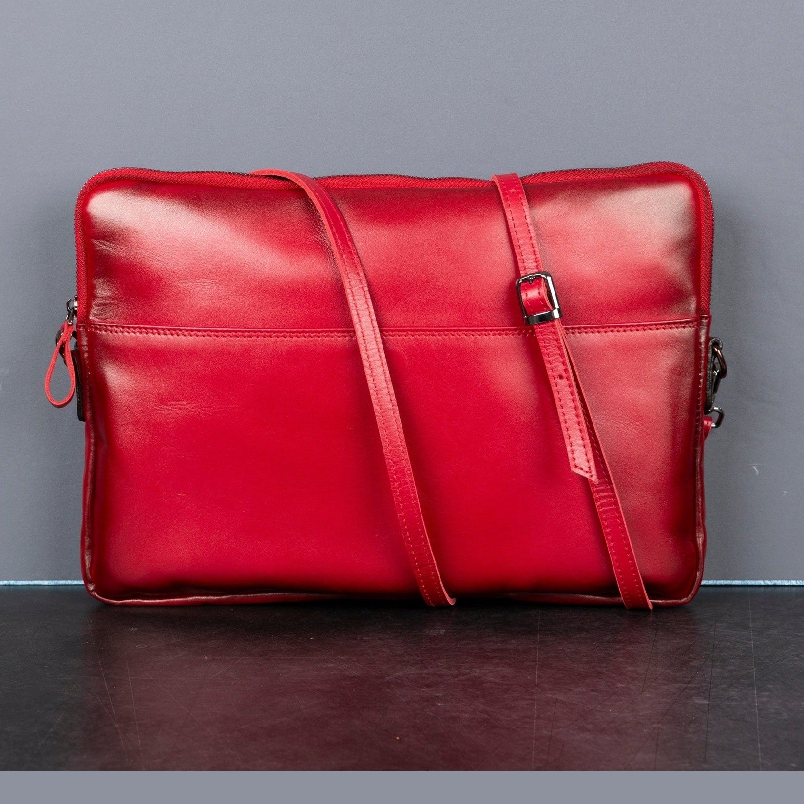 Seward Leather Laptop Bag with Shoulder Strap - MacBook Sleeve 14" & 16"