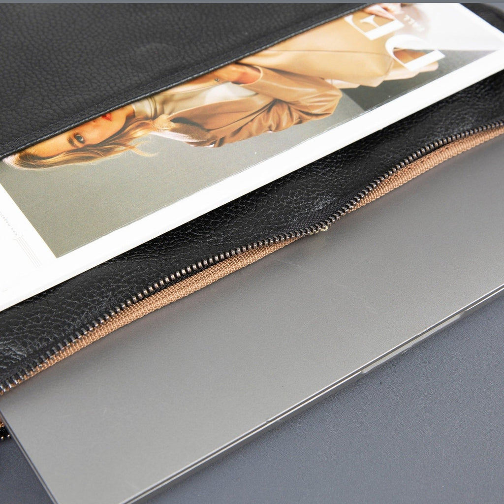 Seward Leather Laptop Bag with Shoulder Strap - MacBook Sleeve 14" & 16"