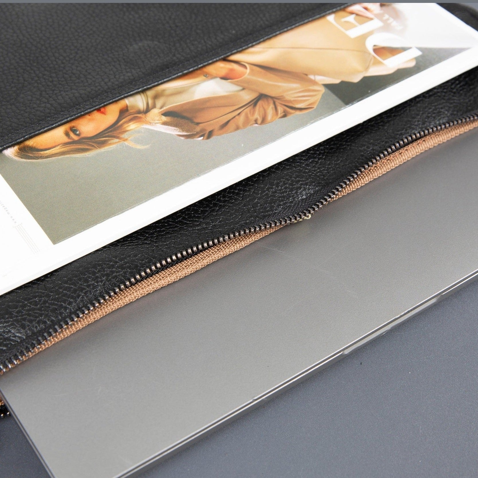 Seward Leather Laptop Bag with Shoulder Strap - MacBook Sleeve 14" & 16"