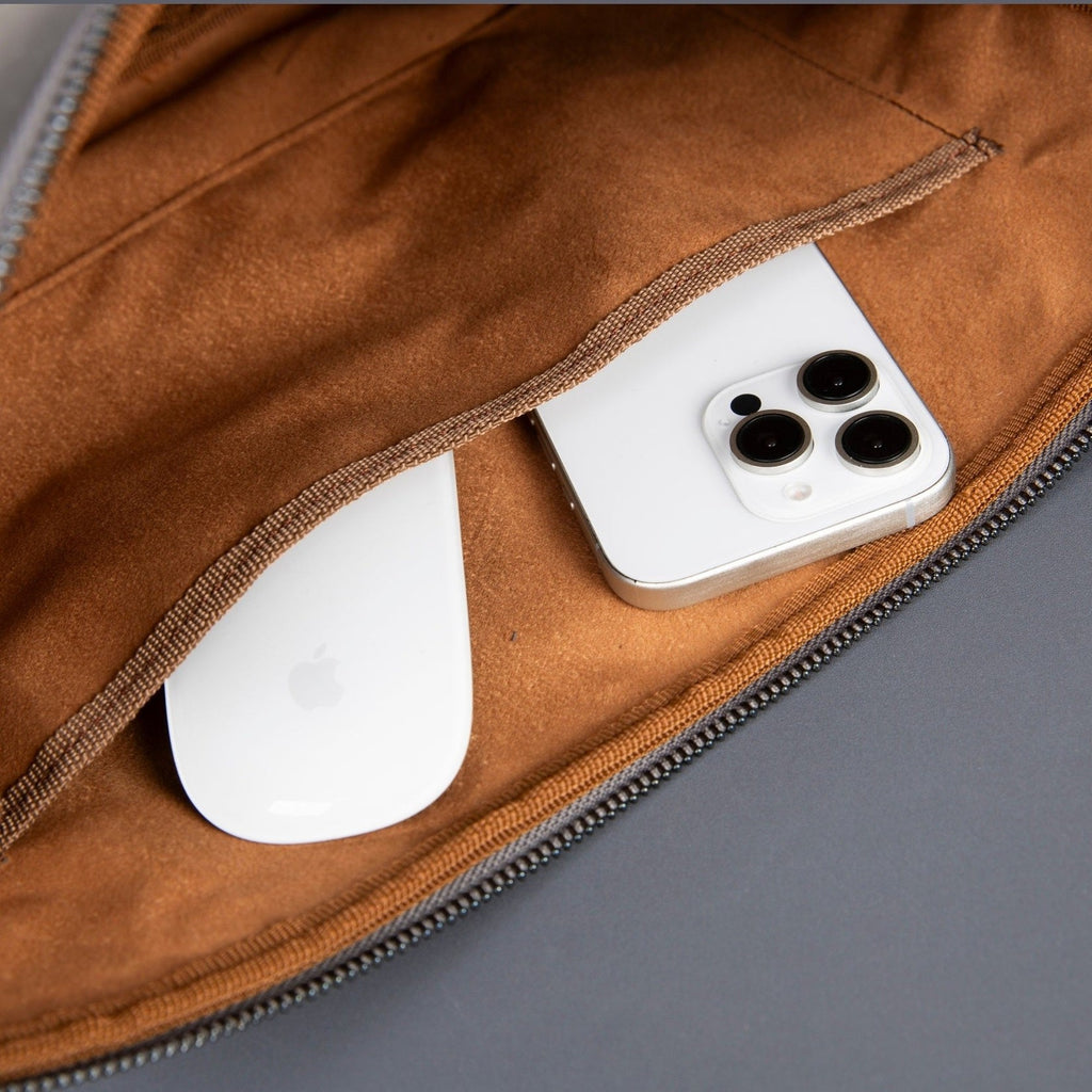 Seward Leather Laptop Bag with Shoulder Strap - MacBook Sleeve 14" & 16"