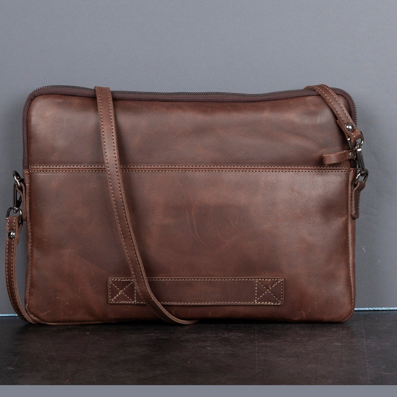 Seward Leather Laptop Bag with Shoulder Strap - MacBook Sleeve 14" & 16"