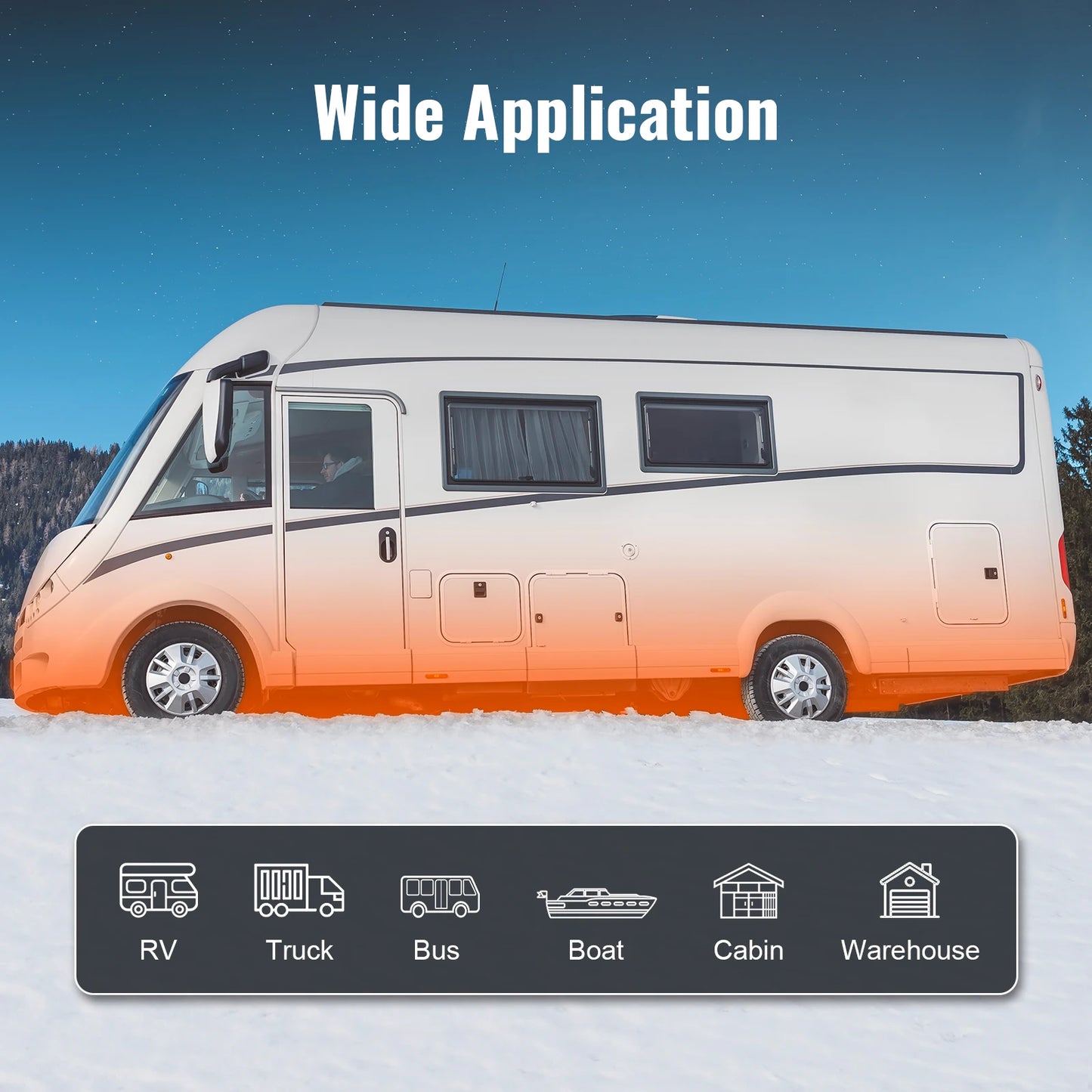 SucceBuy 8KW Diesel Air Heater 12V Diesel Heater with Remote Control & LCD Diesel Parking Heater for RV Trailer Camper Van Boat