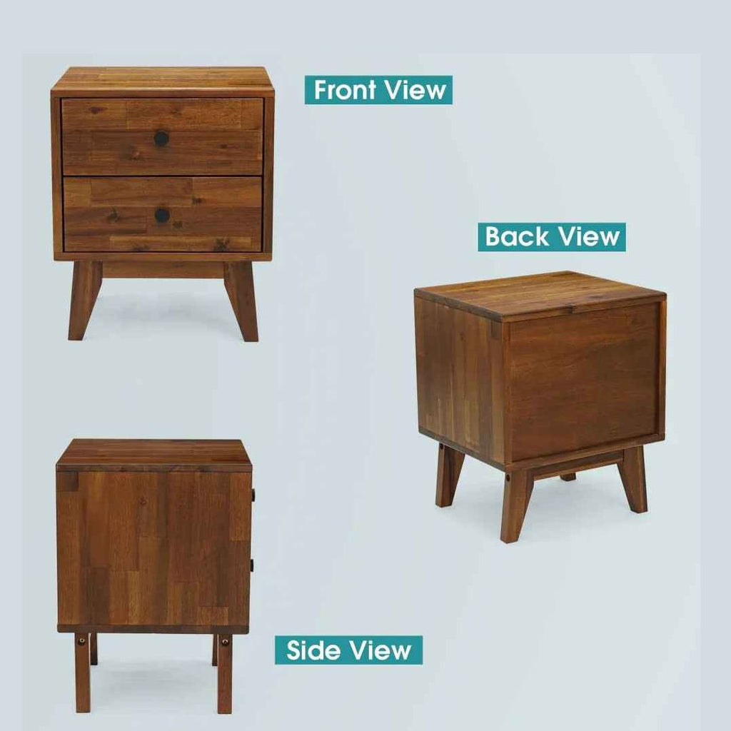 Silvia Solid Wood Nightstand