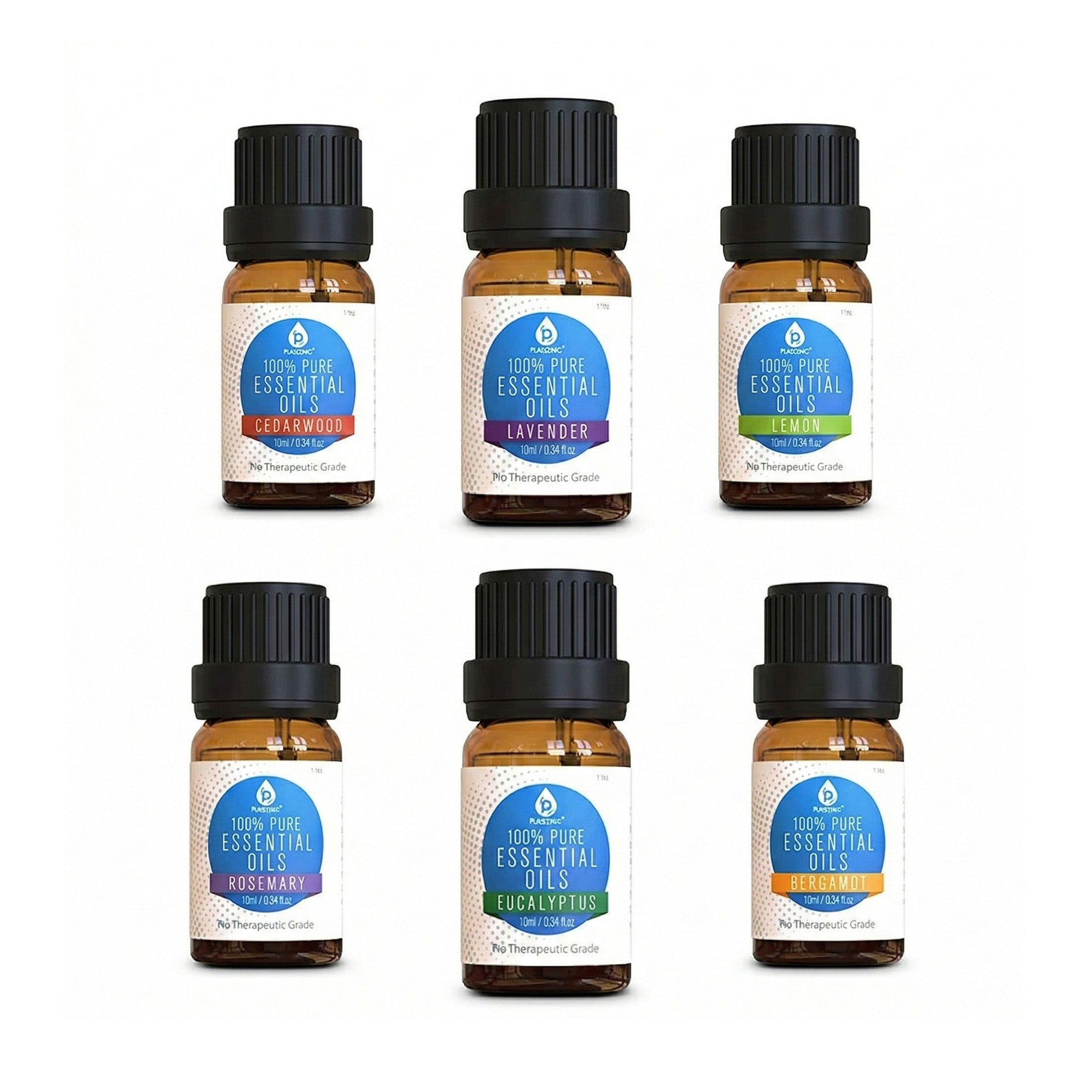 Six-Pack Pure Essential Oils Kit Assorted | DC-PURSONIC