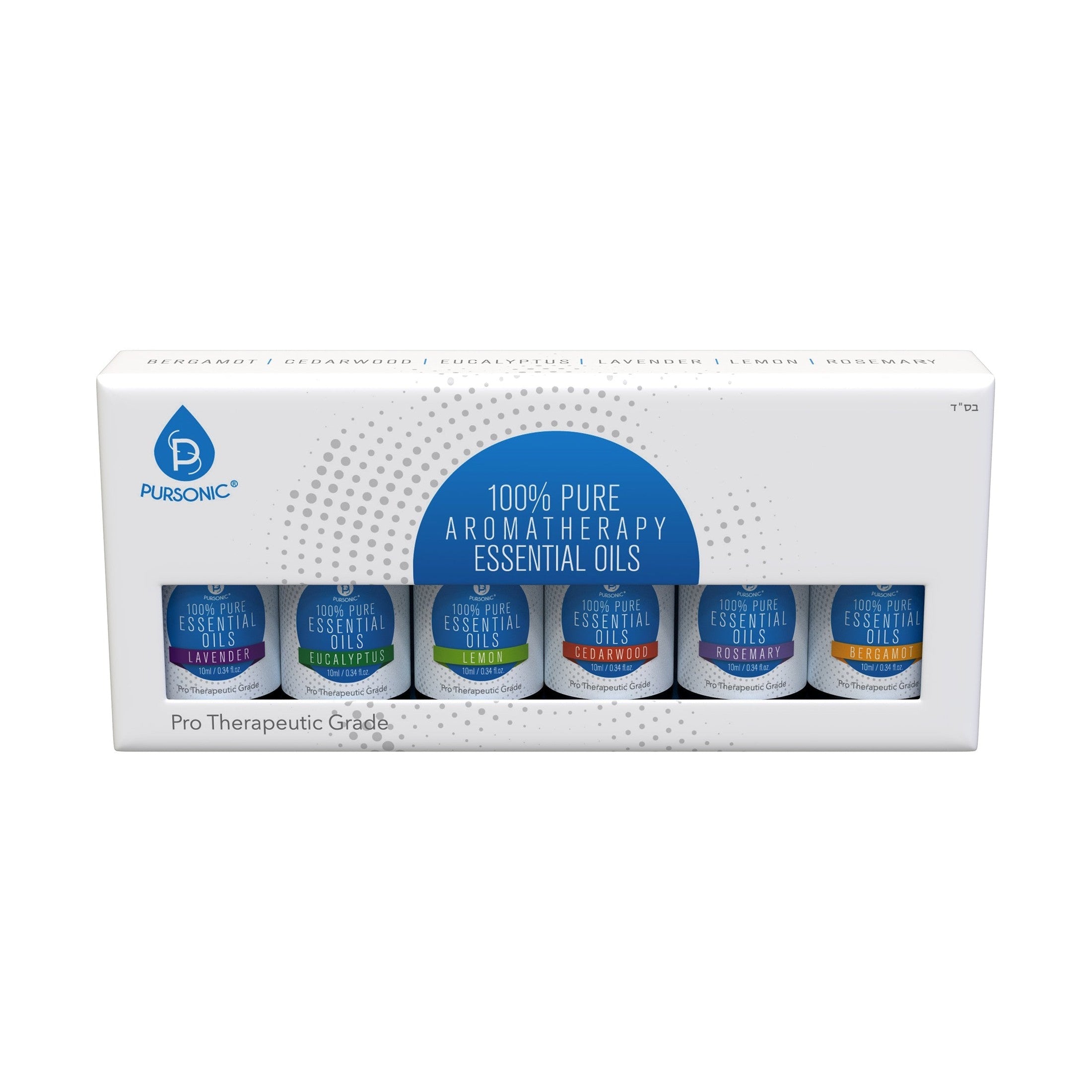 Six-Pack Pure Essential Oils Kit Assorted | DC-PURSONIC