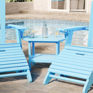 25" St. Simons Oval Side Table by SoPoly Online