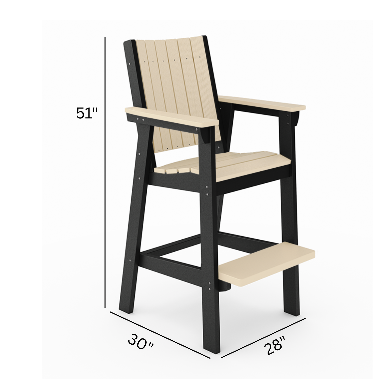SoPoly Callaway Chair Bar High