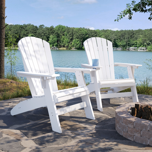 St Simons Curved Back Adirondack Chair by SoPoly Online