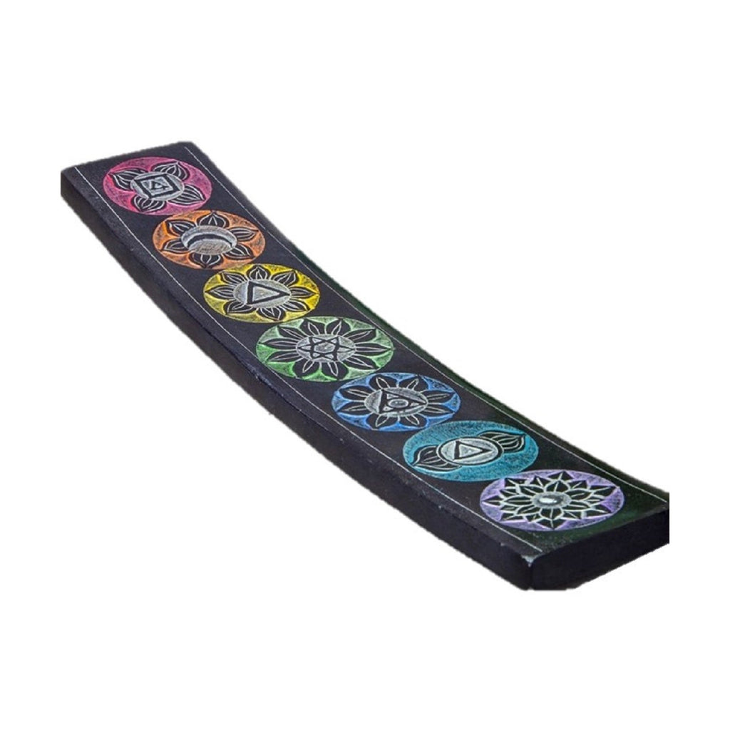 Soapstone Seven Chakra Incense Burner | DC-OMSutra