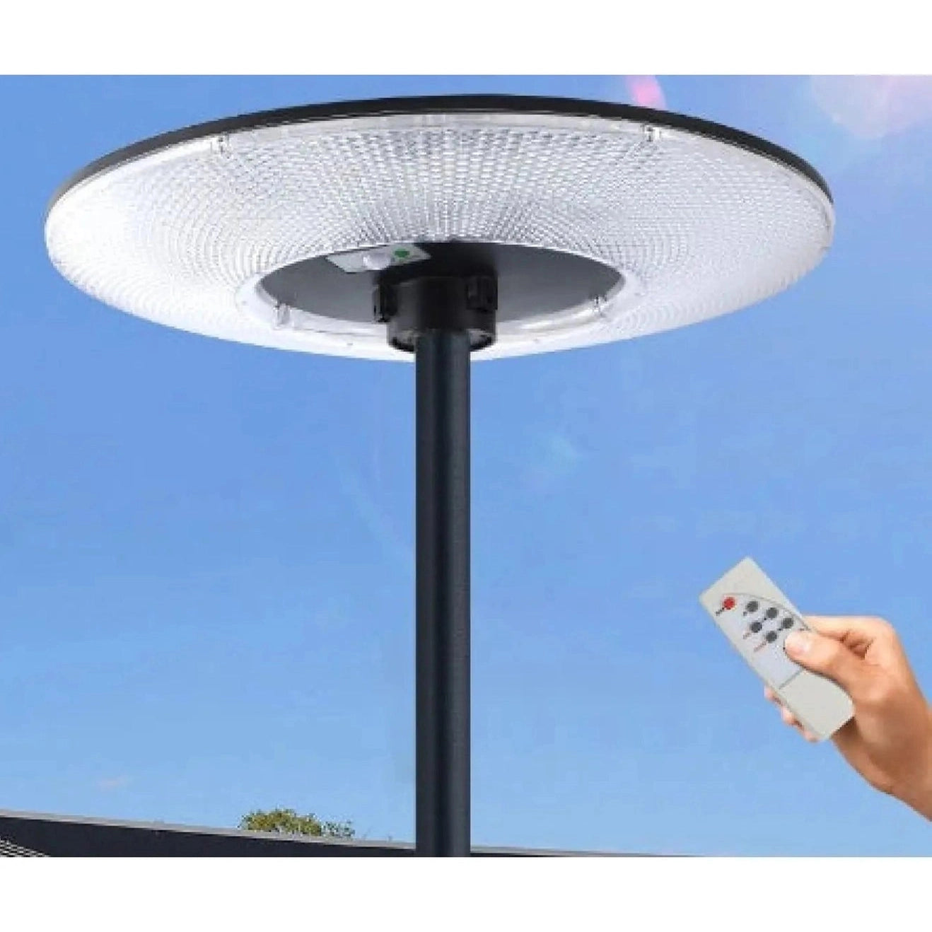 Solar-Powered Outdoor Light on Pole for Garden & Street