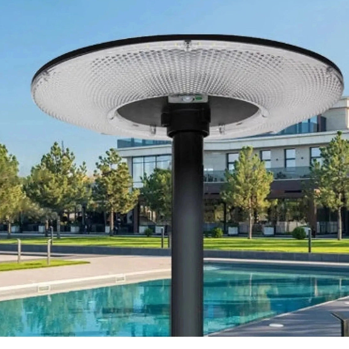 Solar-Powered Outdoor Light on Pole for Garden & Street