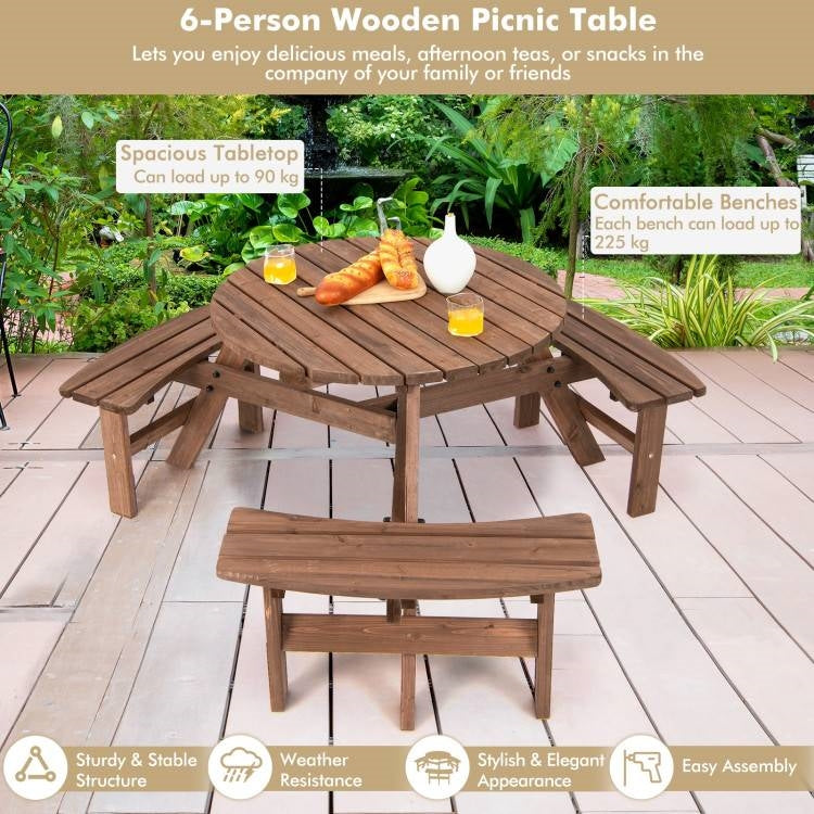 Solid Cedar Picnic Table | Weather Resistant Outdoor Dining by HomePacific