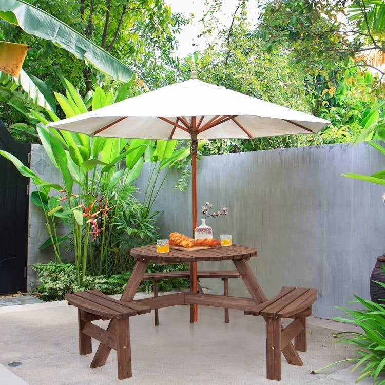Solid Cedar Picnic Table | Weather Resistant Outdoor Dining by HomePacific