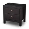 Solid Pine Wood Rustic Nightstand 2-Drawer | HomePacific