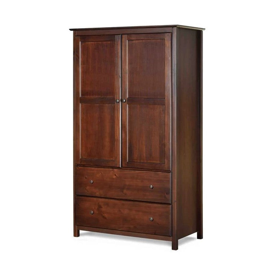 Solid Wood Wardrobe Cabinet Hanging Bar | Premium Solid Wood by HomePacific