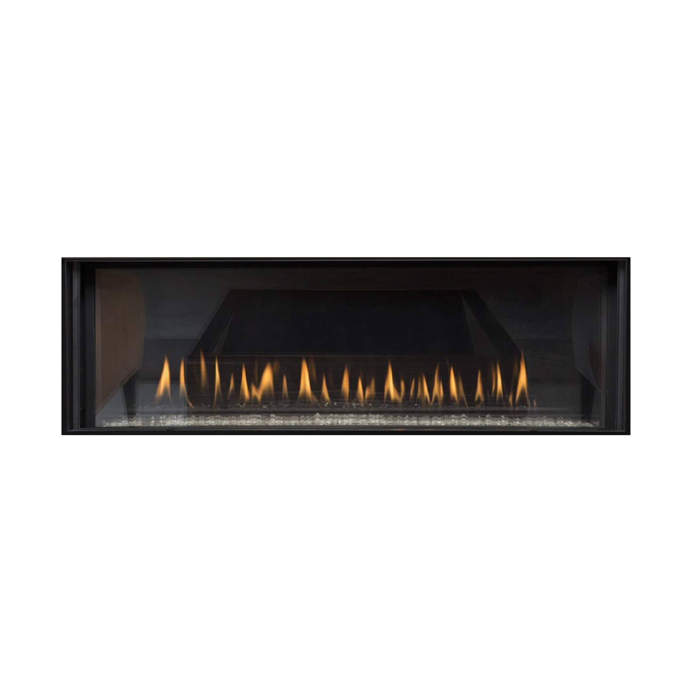 Stainless-Steel Direct-Vent Gas Fireplace Single-Sided Premium | SAKSBY WHOLESALE