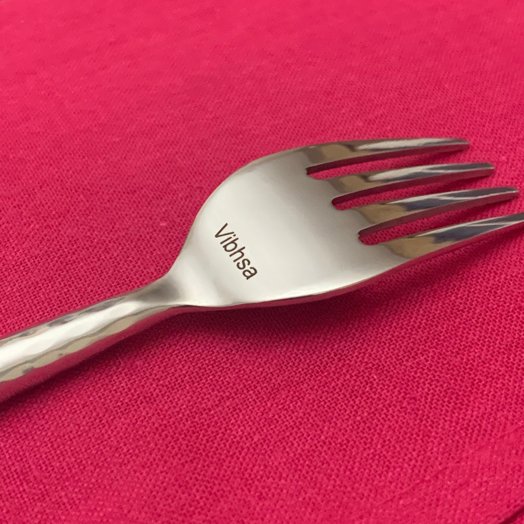 Stainless Steel Hammered Flatware Set 20pcs | Vibhsa
