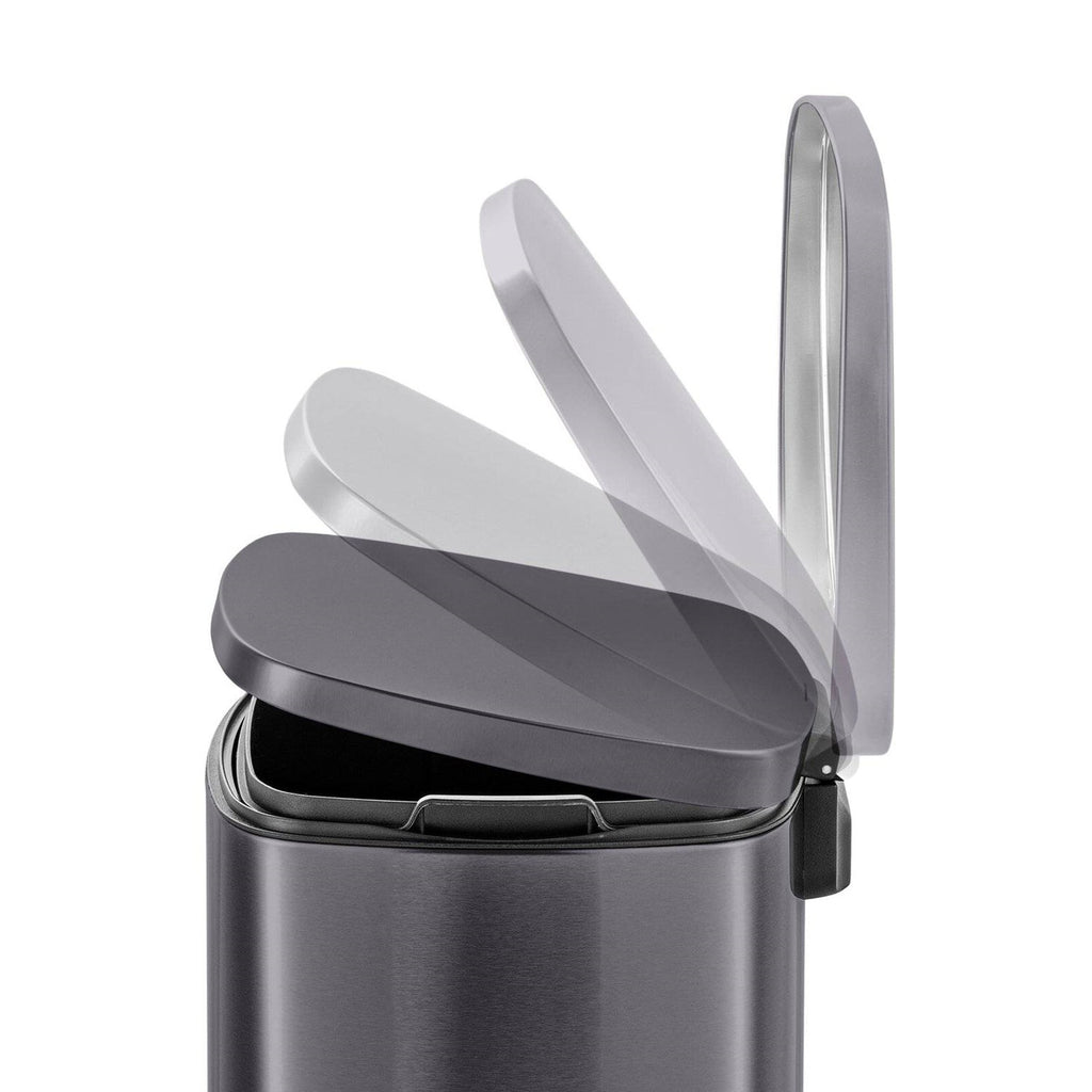 Stainless Steel Kitchen Trash Can With Step Lid Fingerprint Resistant by HomePacific