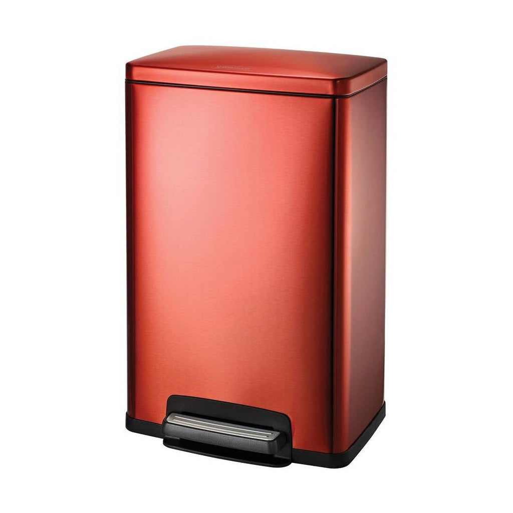 Stainless Steel Kitchen Trash Can With Step Lid Satin Finish by HomePacific