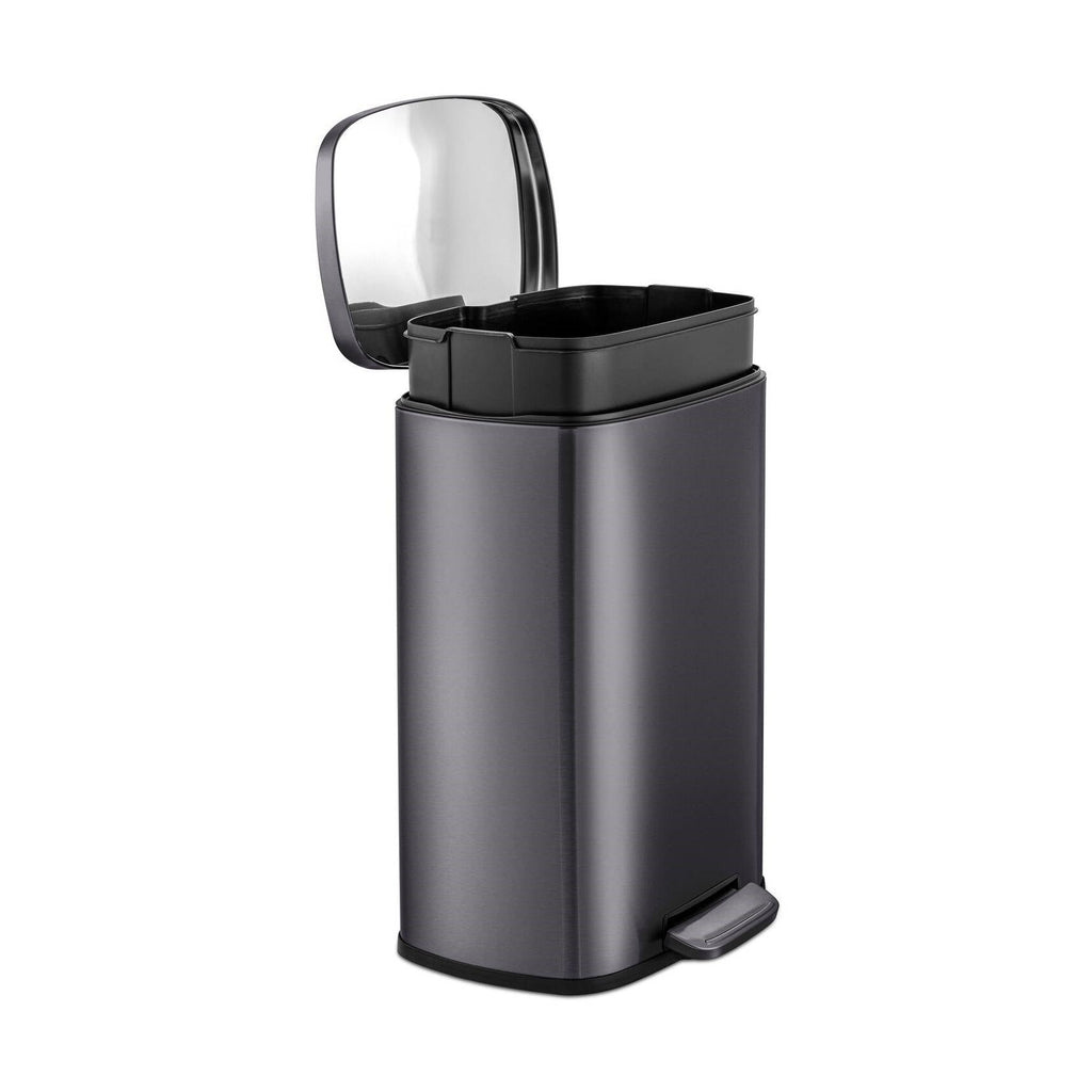 Stainless Steel Kitchen Trash Can With Step Lid Fingerprint Resistant by HomePacific