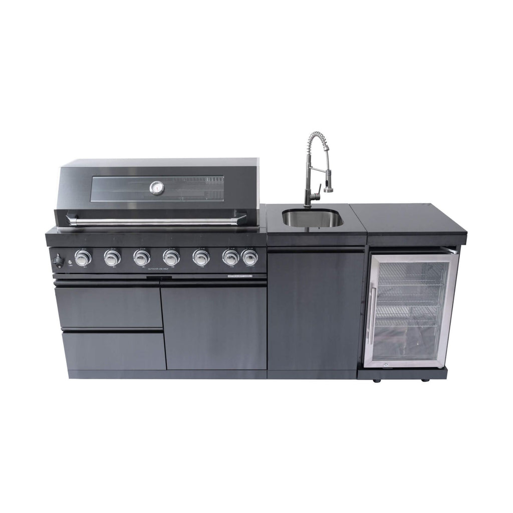 Stainless-Steel UltraPremium 85KBTU OutdoorKitchen BBQIsland System | SAKSBY WHOLESALE