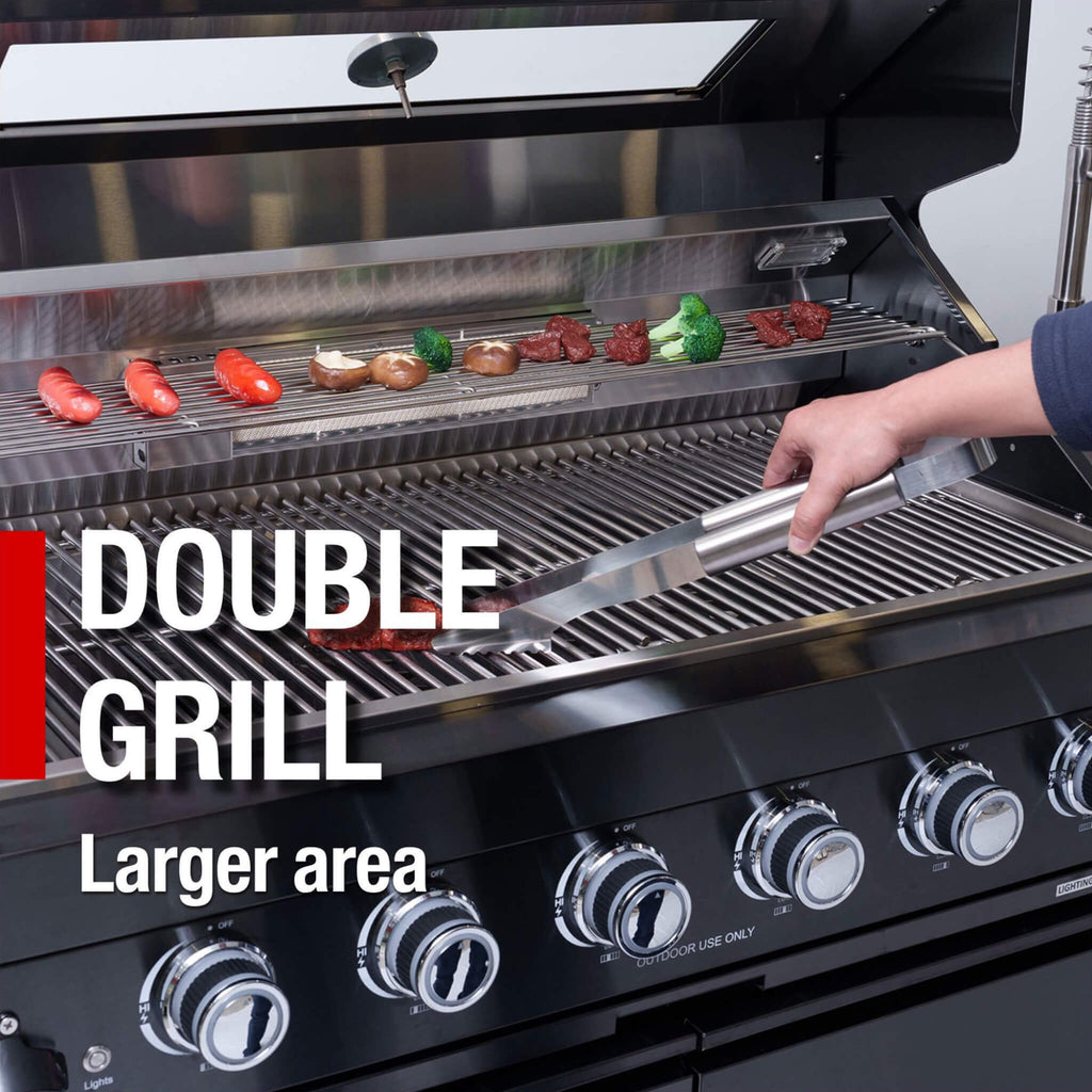 Stainless-Steel UltraPremium 85KBTU OutdoorKitchen BBQIsland System | SAKSBY WHOLESALE