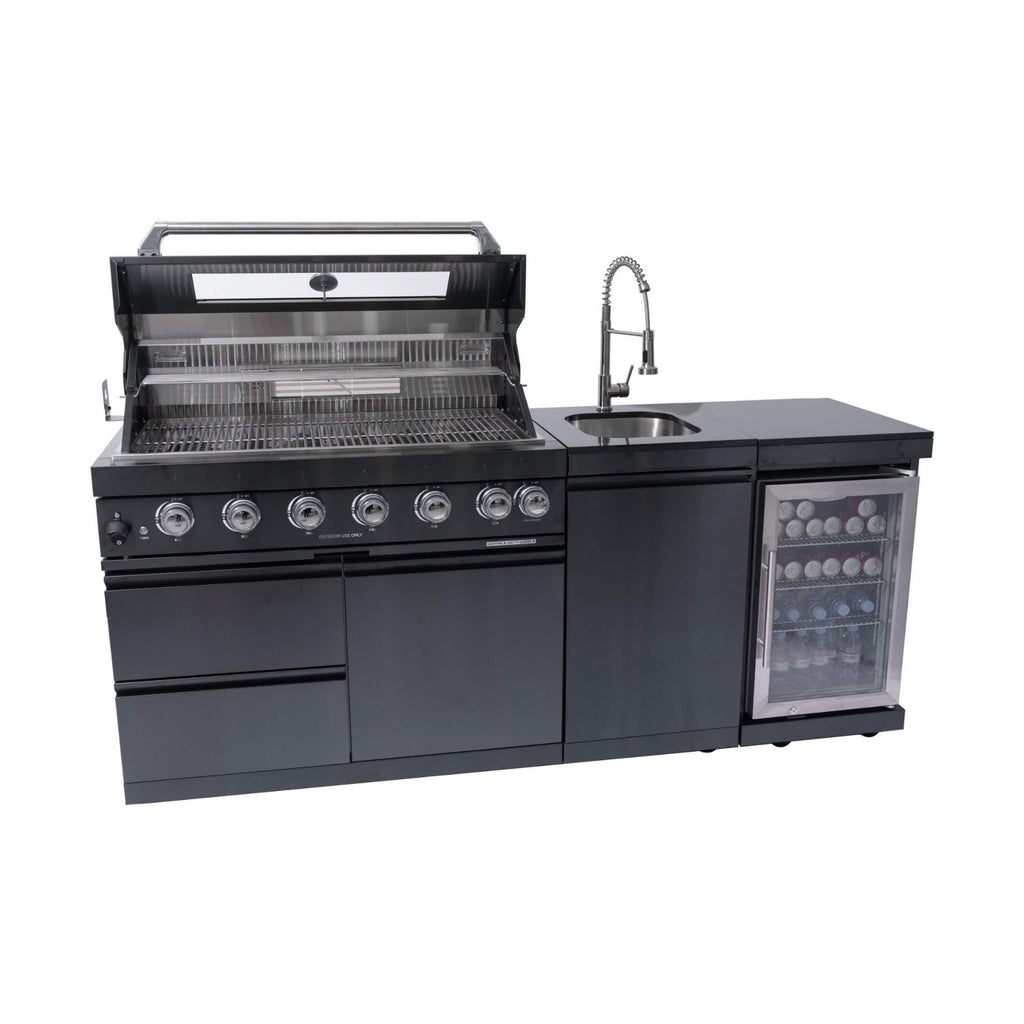 Stainless-Steel UltraPremium 85KBTU OutdoorKitchen BBQIsland System | SAKSBY WHOLESALE