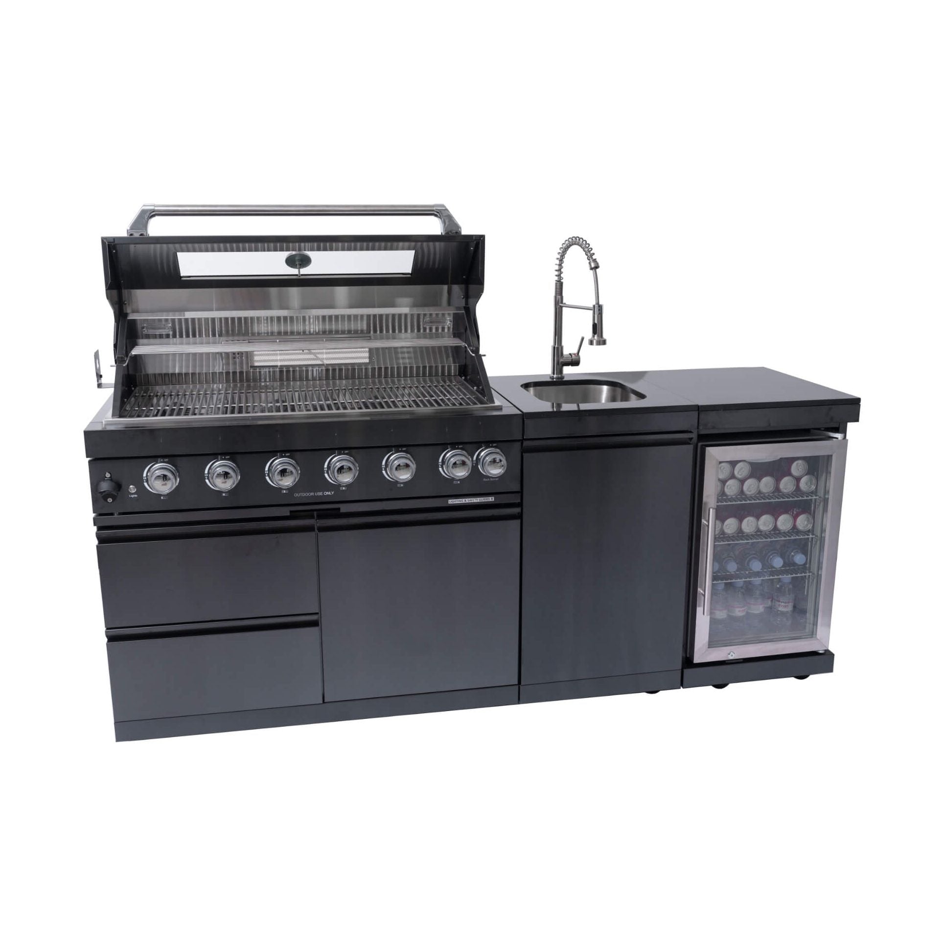 Stainless-Steel UltraPremium 85KBTU OutdoorKitchen BBQIsland System | SAKSBY WHOLESALE
