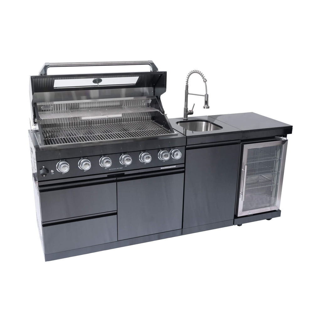 Stainless-Steel UltraPremium 85KBTU OutdoorKitchen BBQIsland System | SAKSBY WHOLESALE
