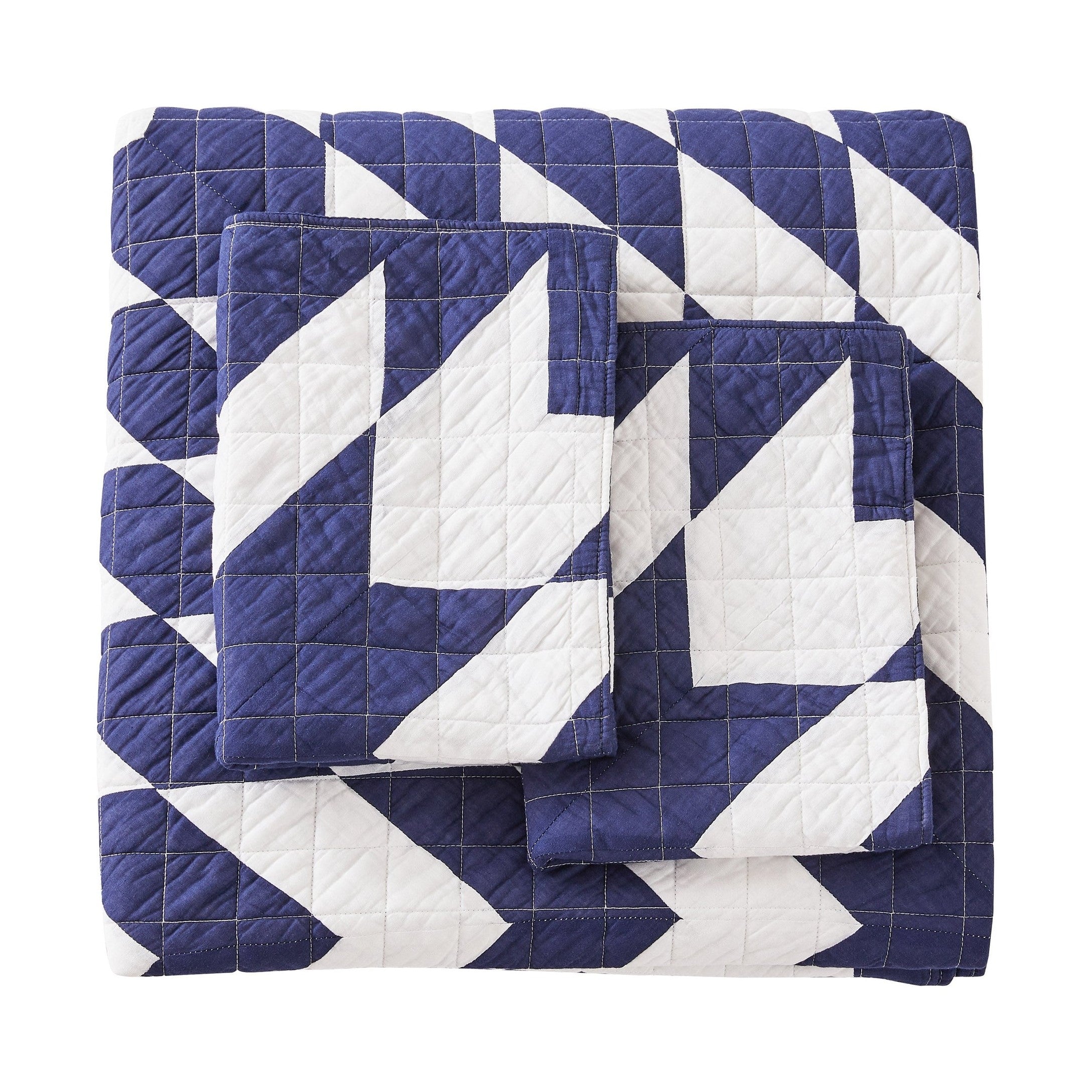 Star Patch Patchwork Cotton Quilt Set by Mélange Home