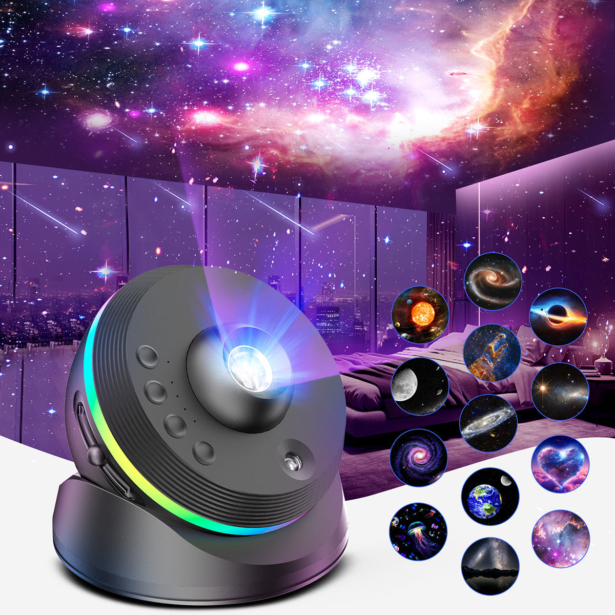 Starry Night Light Projector Galaxy Cosmos | Stellabliss
