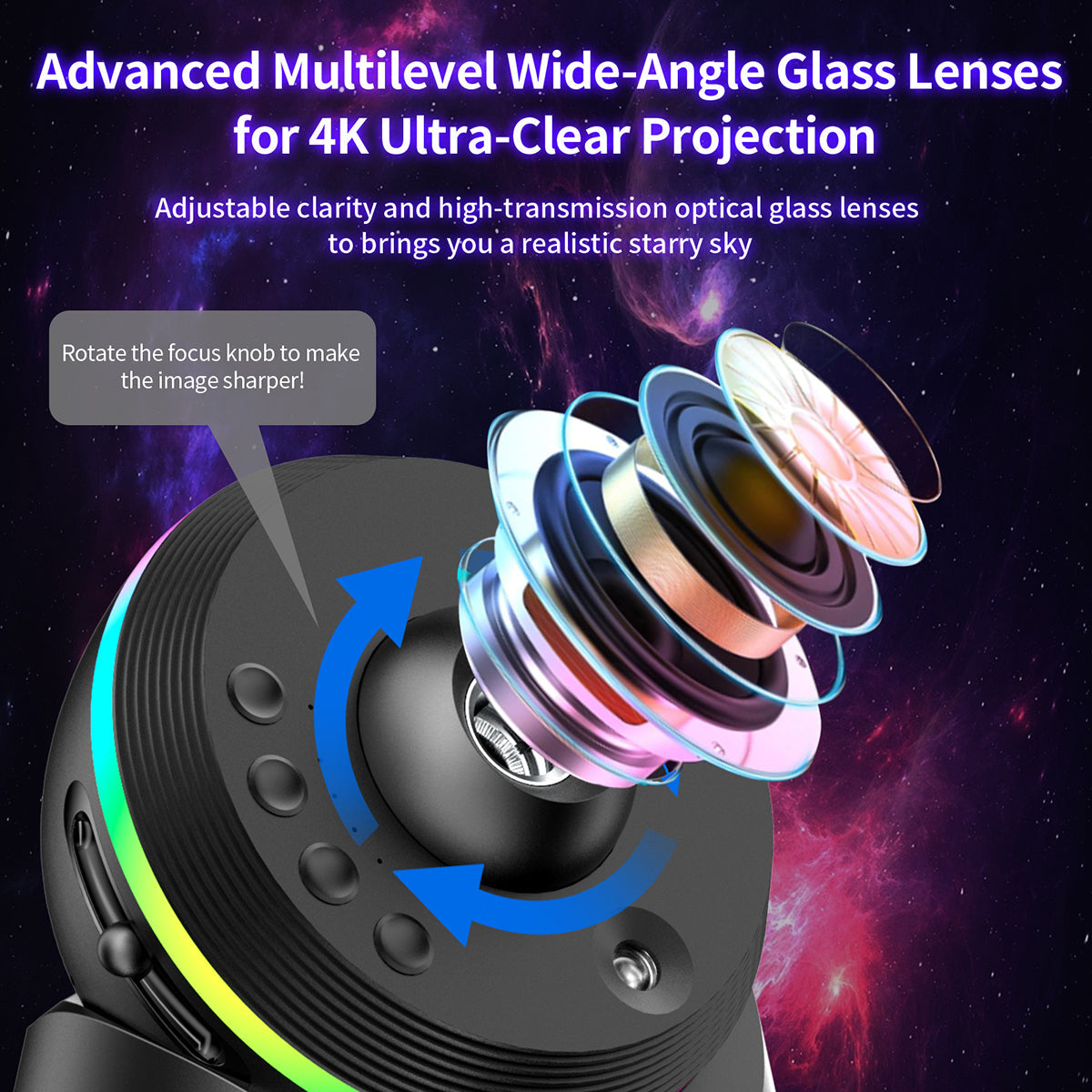Starry Night Light Projector Galaxy Cosmos | Stellabliss